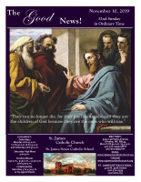 November 10, 2019 Good News