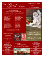 October 27, 2019 Good News
